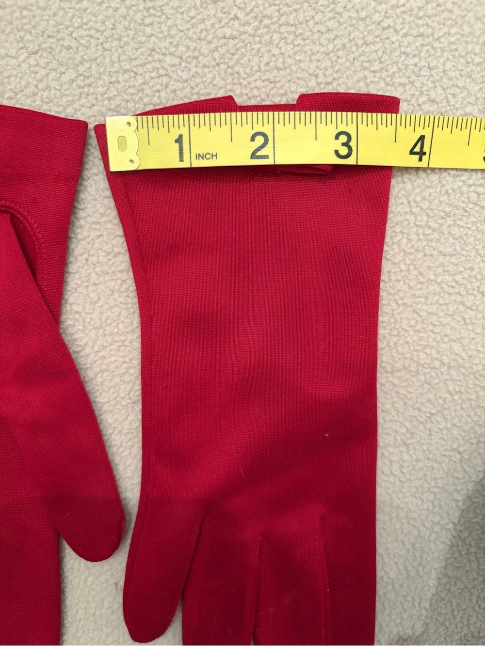 Hansen Glove Corp. VINTAGE Classic Red Women's Gloves with Bow Accent